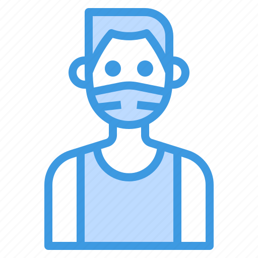 Avatar, man, mask, profile, vest icon - Download on Iconfinder