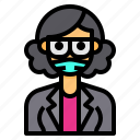 avatar, business, glasses, mask, woman, women