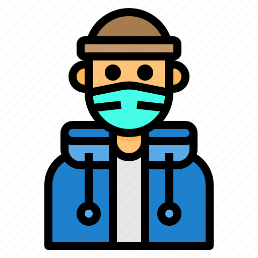 Avatar, hoodie, man, mask, profile icon - Download on Iconfinder