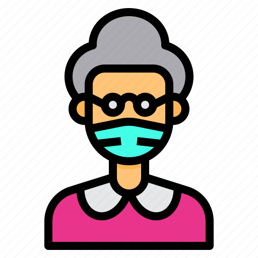 Avatar, glasses, maid, mask, old, woman, women icon - Download on Iconfinder
