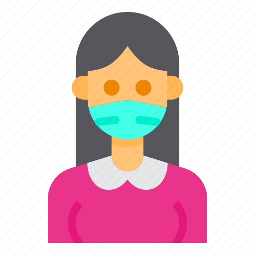 Avatar, hair, long, maid, mask, woman, women icon - Download on Iconfinder
