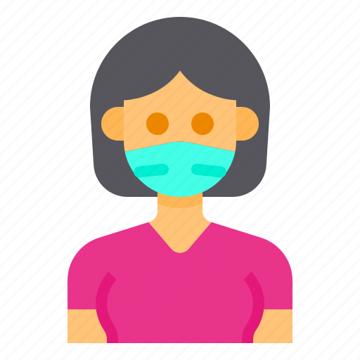Avatar, hair, mask, short, woman, women icon - Download on Iconfinder