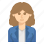 avatar, business, long, female, hair 
