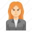 avatar, business, long, woman, hair 