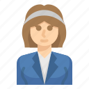 avatar, business, short, woman, hair