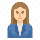 avatar, female, woman, business, office