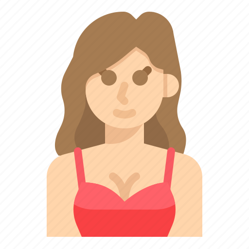 Avatar, female, woman, hair, long icon - Download on Iconfinder
