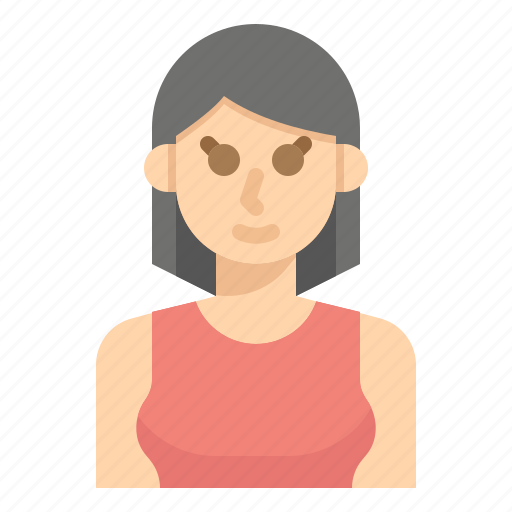 Avatar, hair, woman, person, short icon - Download on Iconfinder