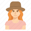 avatar, people, travel, hat, woman