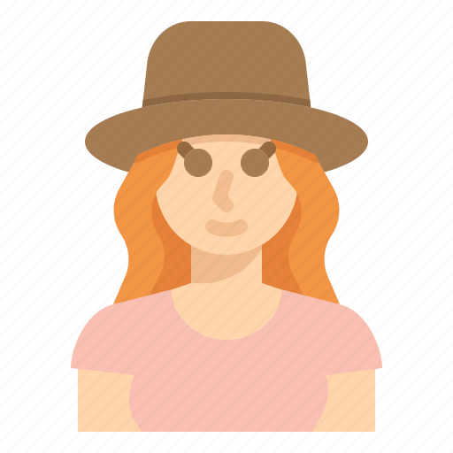 Avatar, people, travel, hat, woman icon - Download on Iconfinder