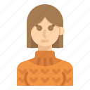 avatar, sweater, short, woman, hair