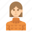 avatar, sweater, short, woman, hair 