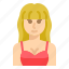 avatar, woman, long, bangs, hair 