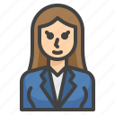 avatar, female, woman, business, office