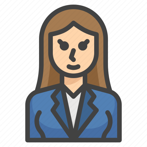 Avatar, female, woman, business, office icon - Download on Iconfinder