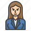avatar, female, woman, business, office 