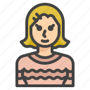avatar, sweater, short, girl, hair