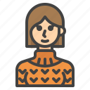 avatar, sweater, short, woman, hair