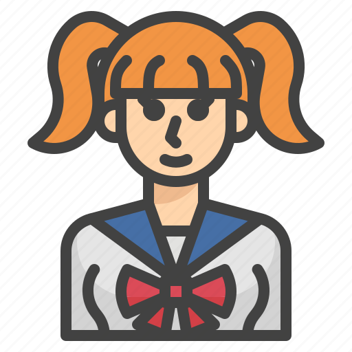 Avatar, woman, girl, pony, tail icon - Download on Iconfinder
