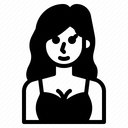 Avatar, female, woman, hair, long icon - Download on Iconfinder