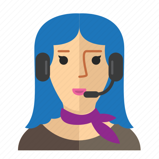 Avatar, customer, service, staff, woman, work icon - Download on Iconfinder