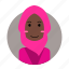 avatar, female, moslem, people, profile, woman 