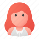 avatar, businesswoman, employee, people, profile, user