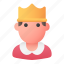 avatar, king, man, monarchy, royal, user 
