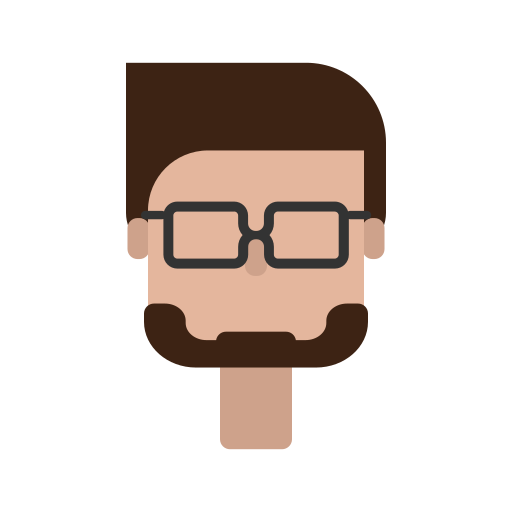 Avatar, brown hair, glasses, man, male icon - Free download