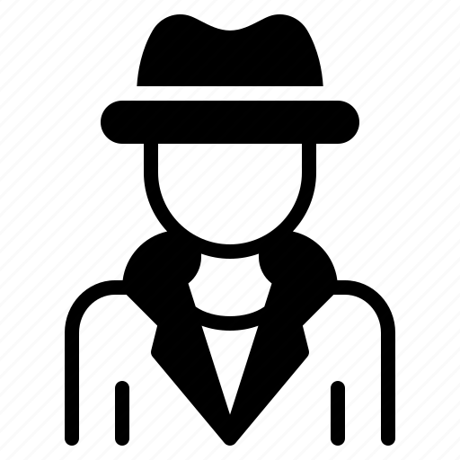 Detective, spy, avatar, man, zoom, investigator, search icon - Download on Iconfinder