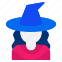 witch, party, scary, hat, wizard, magic, horror, halloween, evil