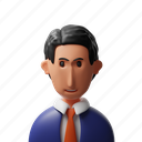 businessman, young, people, person, avatar, male, man, profile, face, character, user