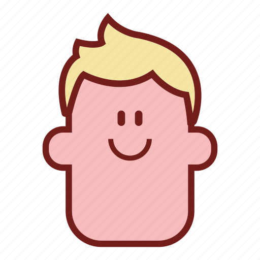 Avatar, blonde, emoji, emotional expression, face, guy, profile icon - Download on Iconfinder