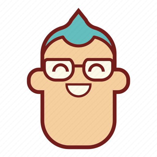 Avatar, emoji, emotional expression, face, geek, man, profile icon - Download on Iconfinder