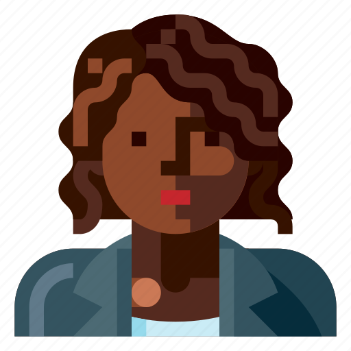Afro, avatar, business, human, portrait, profile, woman icon - Download on Iconfinder