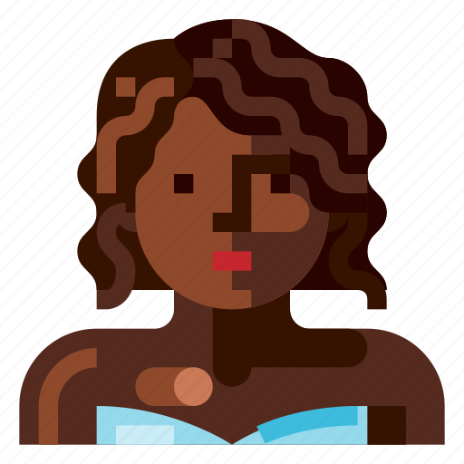 Afro, avatar, human, lady, party, portrait, profile icon - Download on Iconfinder