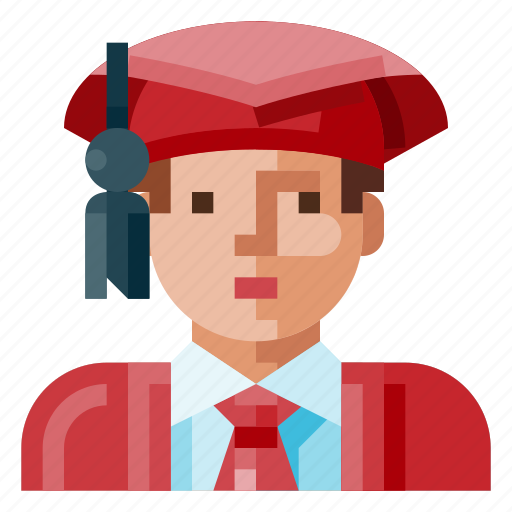 Avatar, graduated, human, male, portrait, profile, student icon - Download on Iconfinder