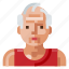 avatar, human, man, old, portrait, profile, sport 