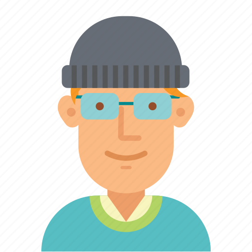 Avatar, boy, glasses, hat, man, young icon - Download on Iconfinder
