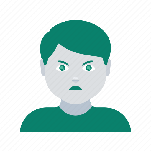 Angry, avatar, face, man, profile, user icon - Download on Iconfinder
