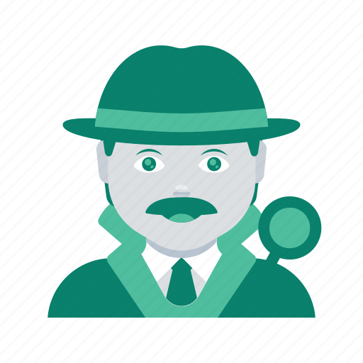 Avatar, detective, face, investigator, man, profile, user icon - Download on Iconfinder