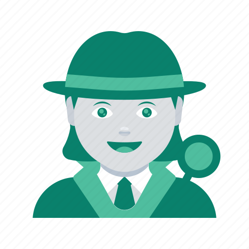 Avatar, detective, face, investigator, profile, user, woman icon - Download on Iconfinder