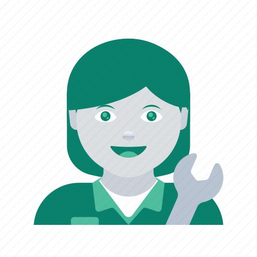 Avatar, engineer, face, mechanic, profile, user, woman icon - Download on Iconfinder