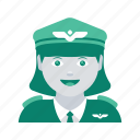 avatar, face, pilot, profile, user, woman