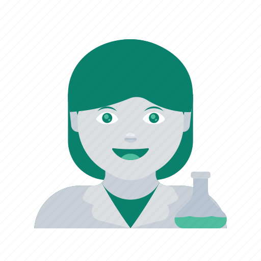 Avatar, face, profile, scientist, user, woman icon - Download on Iconfinder