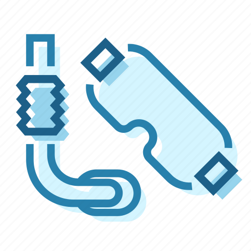 Diver, diving, equipment, scubba, straw icon - Download on Iconfinder