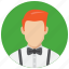 man, avatar, hairstyle, waiter 