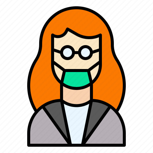 Teacher, female, professor, education, occupation icon - Download on Iconfinder