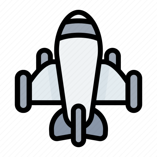 Aeroplane, aircraft, airplane, fighter, military icon - Download on Iconfinder