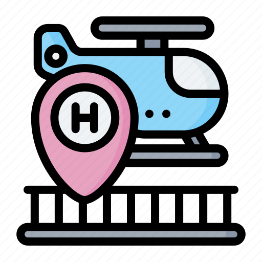 Heli, pad, helicopter, helideck, helipad icon - Download on Iconfinder